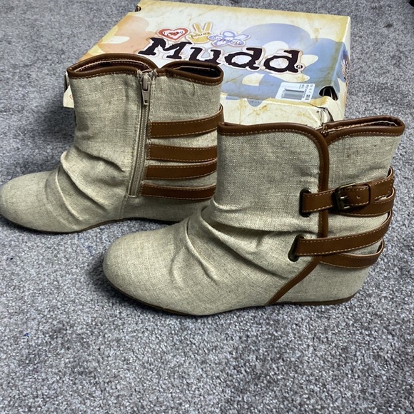 MUDD MDMaikonatural WEDGE Ankle Boot 9M NIB - Picture 3 of 8
